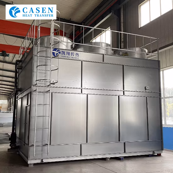Certificato CTI Marchio Casen Aria Evaporativa Corrente incrociata/Controflusso Tipo a circuito chiuso Torre di raffreddamento ad acqua in acciaio Prezzo